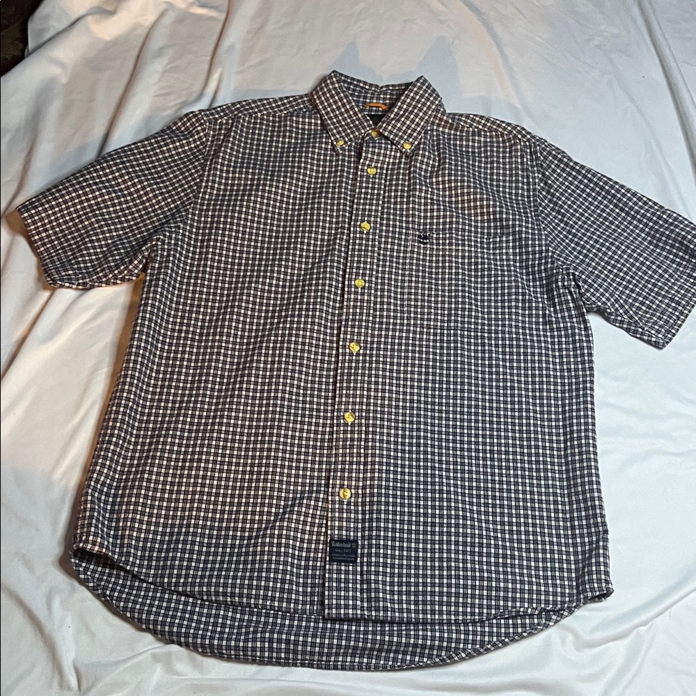 Timberland Plaid Short Sleeved ButtonDown Shirt